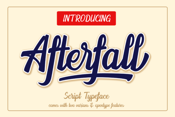 Afterfall: A Bold Handwritten Font for Professional Branding