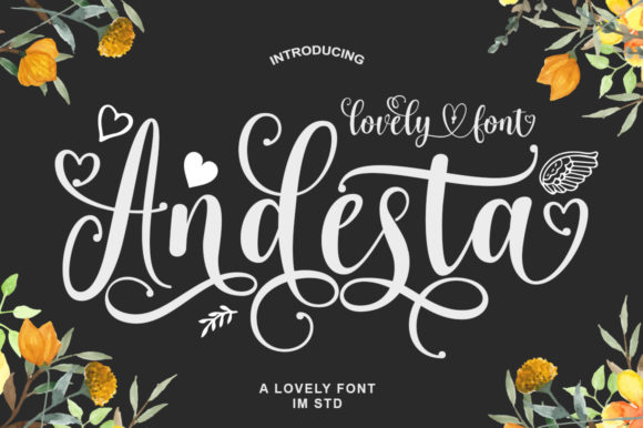 Andesta: A Calligraphy Font for Elegant Web Design