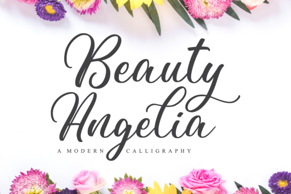 Beauty Angelia: A Script Amp Font for Elegant Designs