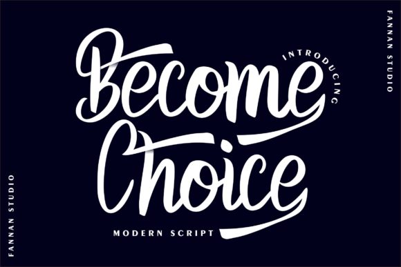 Become Choice: A Versatile Script Font for Modern Web Design