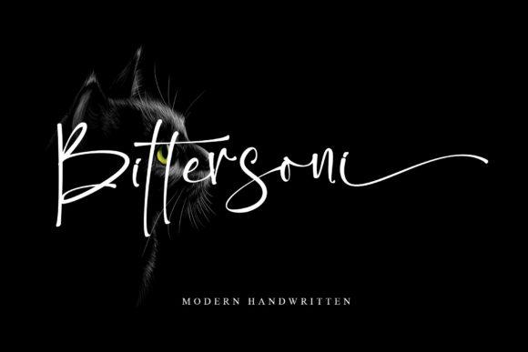 Bittersoni: A Charming Script Font for Crafters and Creators
