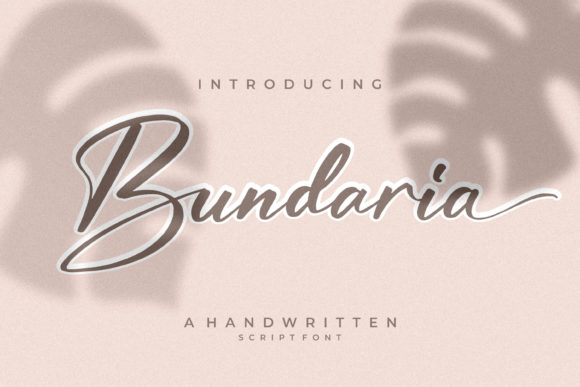 Bundaria: A Refined Script Font for Editorial Elegance