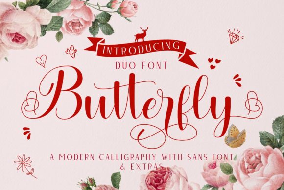 Butterfly Duo: A Charming Font for Editorial Design