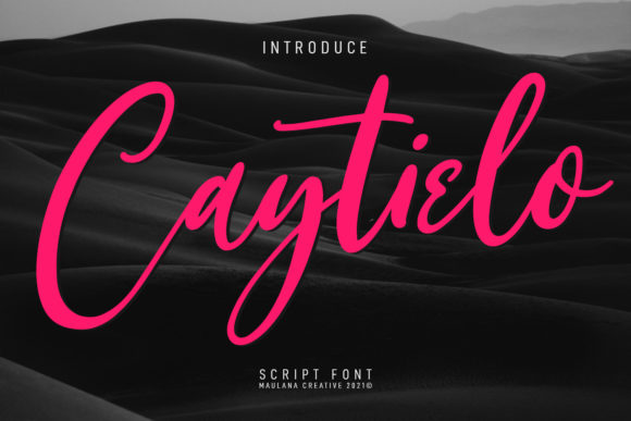 Caytielo: A Script Amp Font for Creative Projects