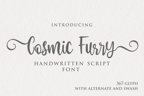 Cosmic Furry: A Versatile Script Font for Trendy Branding