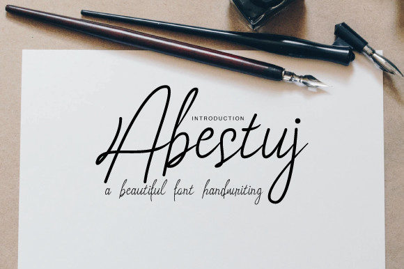 Discover Abestuj: A Timeless Handwritten Font for Editorial Charm