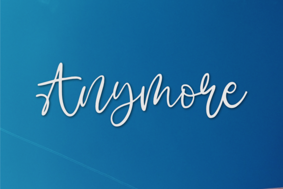 Discover Anymore: A Stylish Script Font for Editorial Design
