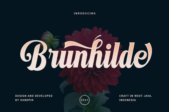 Discover Brunhilde: A Handwritten Font for Elegant Publishing