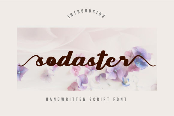 Discover Sodaster: A Delicate Script Font for Elegant Designs