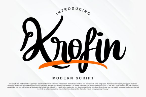 Elevate Your Editorial Design with Krofin Script Font