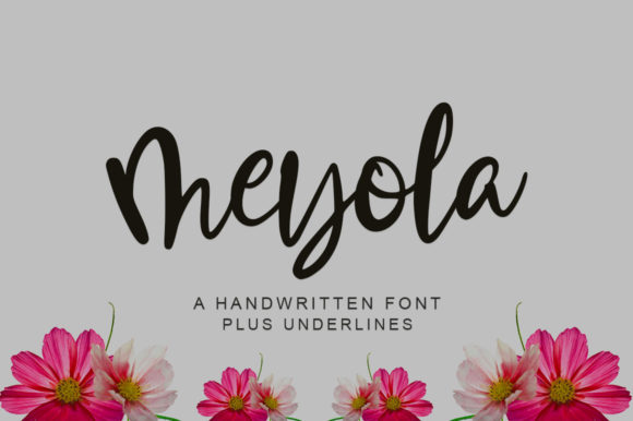 Elevate Your Editorial Design with Meyola: A Graceful Script Font