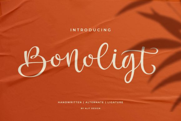Enhance Your Brand with Bonoligt: A Charming Script Font