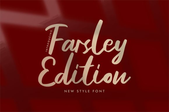 Enhance Your Brand with Farsley Edition Font