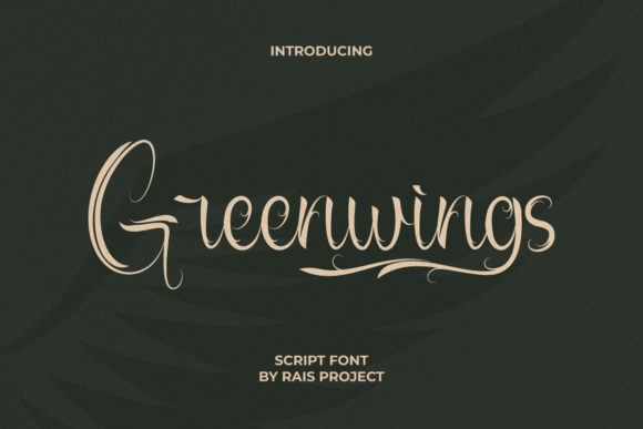 Enhance Your Brand with Greenwings Script Font