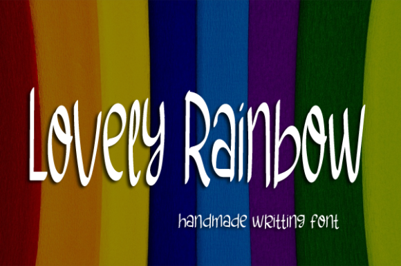 Enhance Your Brand with Lovely Rainbow Font