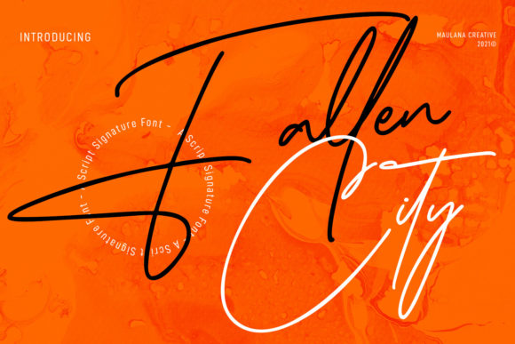 Enhance Your Campaigns with Fallen City, the Graceful Script Font
