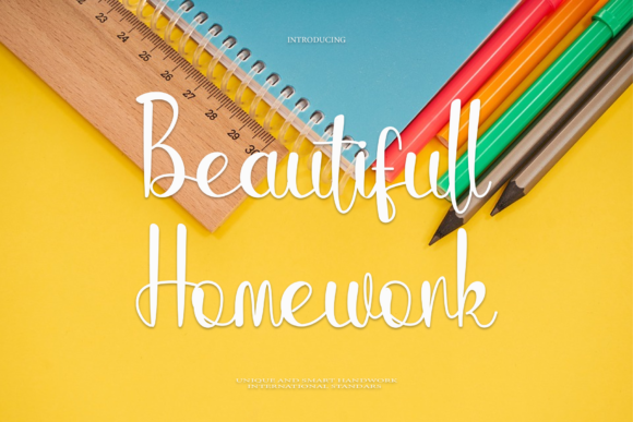 Enhance Your Web Design with Beautifull Homework Font