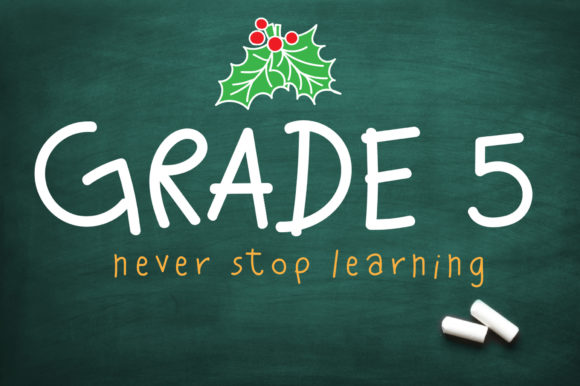 Grade 5: A Handwritten Font for Authentic Branding