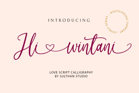 Hi Wintani: A Romantic Script Font for Web Design