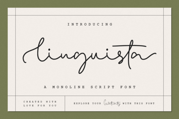 Linguista: A Charming and Elegant Script Font for Editorial Design