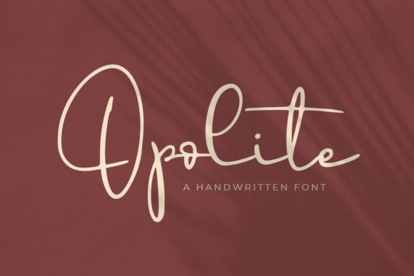 Opolite: A Whimsical Script Font for Creative Branding