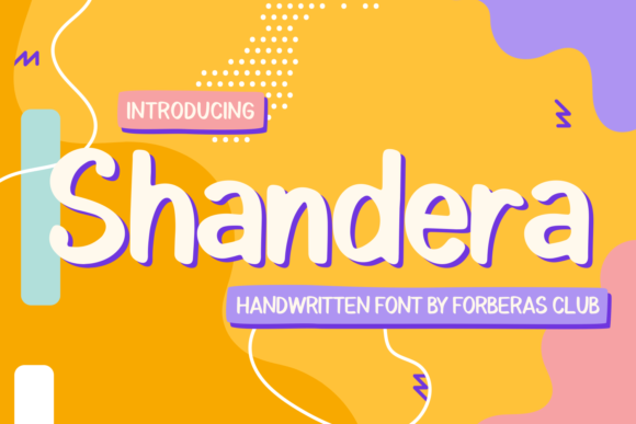Shandera: A Playful Handwritten Font for Web Design