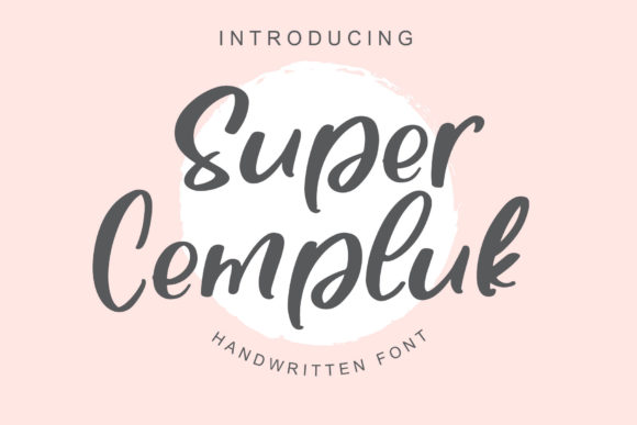 Super Cempluk: A Delicate Script Font for Elegant Branding