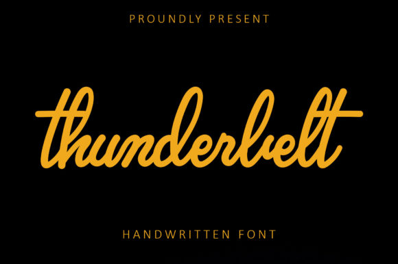 Thunderbelt: The Perfect Handwritten Font for Makers
